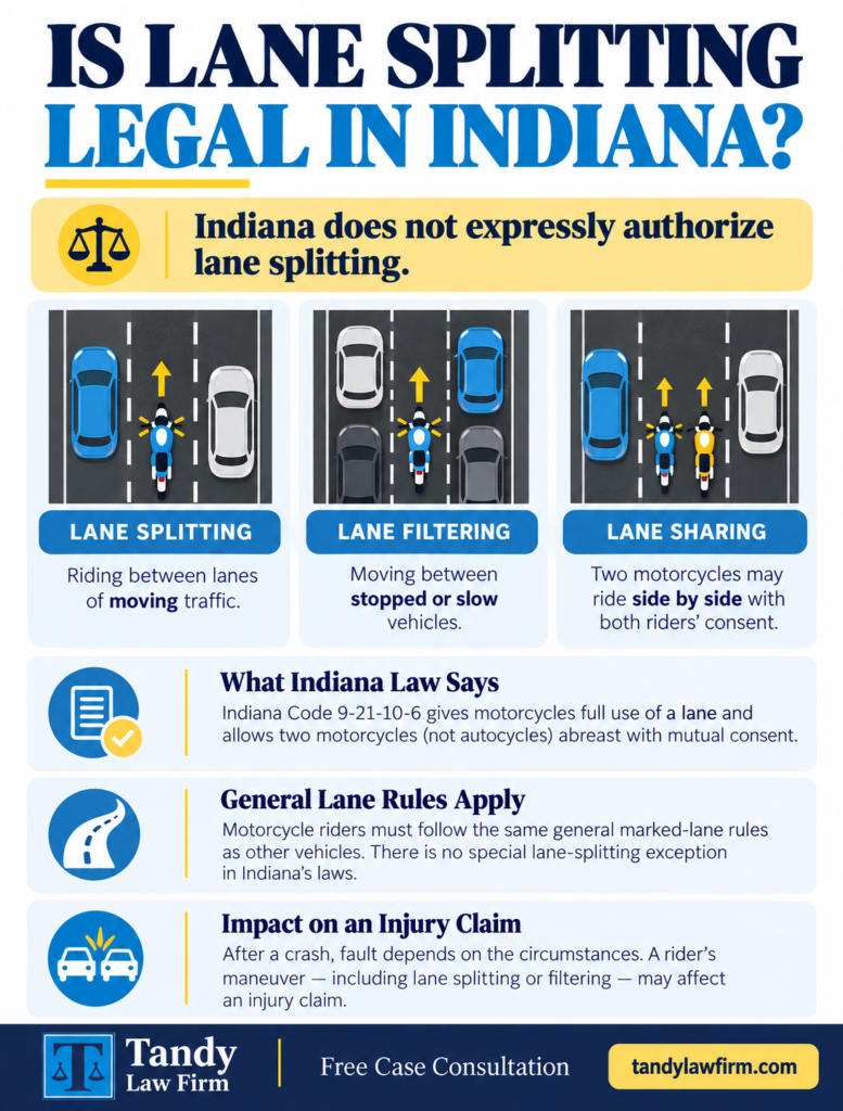 Is Lane Splitting Legal in Indiana_infographic